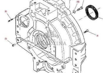 Massey Ferguson 8470 8480 Obudowa Koła Zamachowego CZĘŚCI V836866842
