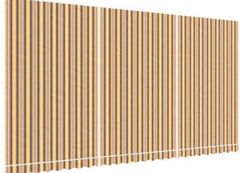 Wymienna tkanina do markizy wielokolorowe paski 6x3 m WM-367742