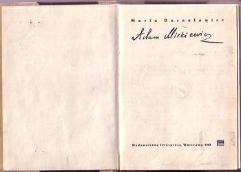 (0547) ADAM MICKIEWICZ – MARIA DERNAŁOWICZ