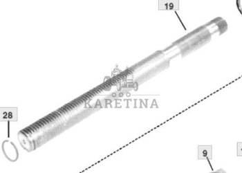 John Deere 7610 7710 Wał Napędowy Tylnej Osi 92 X 900 MM R94715