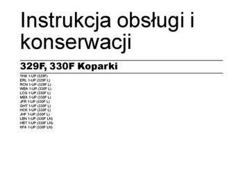 CATERPILLAR 329F  330F Koparka gąsienicowa DTR Instrukcja obsługi