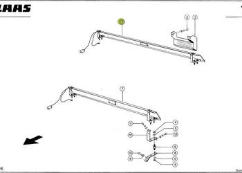 Claas Dominator - kontrola strat - czujnik sita 0006082444