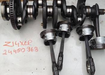 OPEL ASTRA CORSA MERIVA 1,4 16V Z14XEP wał korbowy 24450963 tłok korbowód