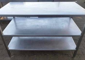 Stół Gastro z Półkami - 120/60/85 cm - S 848