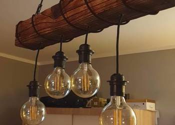 Lampa  wiszące retro vintage rustykalna stara belka loft