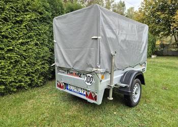 Przyczepa Pongratz lekka 750kg 2x1m plandeka Austryjacka