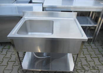 Zlew Gastronomiczny 1 Komorowy z półką 100/70/85