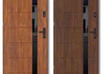 Nowe drzwi zewnętrzne THERMO DIAMOND ONYX 1 NERO złoty dąb