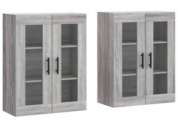 Wiszące szafki 2 szt. szary dąb sonoma materiał drewnopochodny WM-3197967