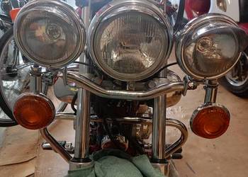 Stelaż lightbar lampy kierunki piornik Yamaha virago
