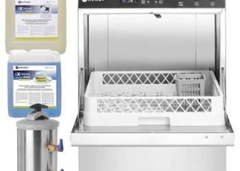 Zmywarka Gastronomiczna z Pompą i Dozownikami + Płyny + Zmiękczacz Hendi