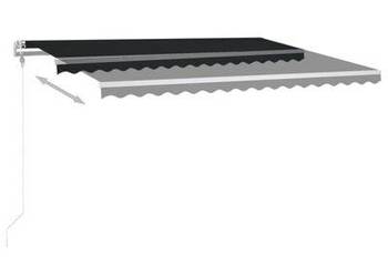 vidaXL Automatycznie zwijana markiza, LED i czujnik wiatru, 400(sku3068994)