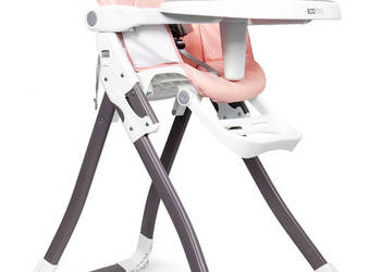 Fotelik krzesełko do karmienia róż składany ECOTOYS