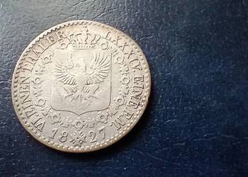 Stare monety 1/6 talara 1827 D Niemcy srebro