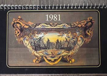 Unikatowa porcelana z Polskich muzeum Państwowych - kalendarz z 1981 r
