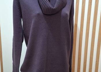 L-XL Swetr golf śliwkowy