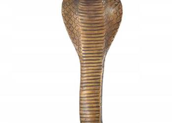 Groźna Kobra - Wąż Grzechotnik - Cobra - Figura Rzeźba z Brązu - Dekoracja