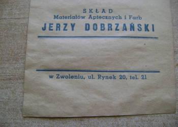 Starocie z PRL Apteka przedwojenna = 15 x Skład Apteczny w Zwoleniu UNIKATY