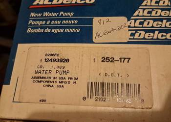 POMPA WODY AC DELCO 252-177 ISUZU HONDA Warszawa
