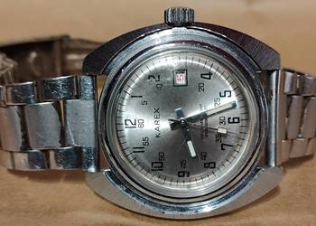 Zegarek Męski Karex by Ruhla lata 70 umf ruhla duży 40 mm rzadki