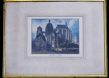 Akwaforta kolorowa z połowy XIX wieku