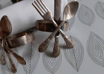 Platerowane serwetniki 6 szt