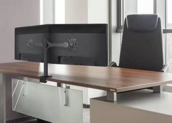 Uchwyt biurkowy na 2 monitory 13"-27" ART L-02