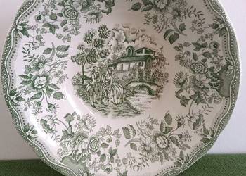 Miska salaterka zielona angielska porcelana