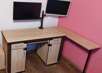 Biurko seria PORTOS P11 dąb sonoma  128 x 60 h=77 IDEAŁ