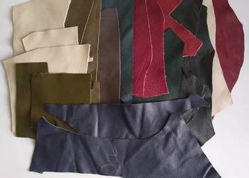 Skóra (672 g) Licowa Włoska średnie i małe kawałki Wielokolorowa