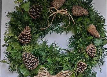 Ekowianek Wianek świąteczny bożonarodzeniowy 40-45 cm