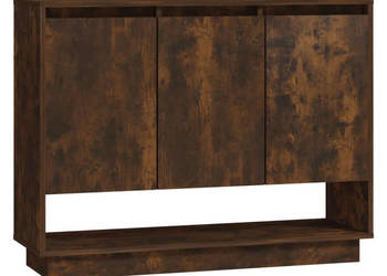 Szafka przydymiony dąb 97x31x75 cm materiał drewnopochodny WM-812987