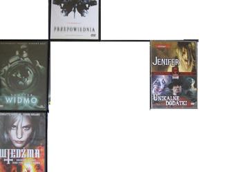 FILMY DVD: WIDMO, PRZEPOWIEDNIA, JENIFER, WIEDZMA 4ZŁ /SZT