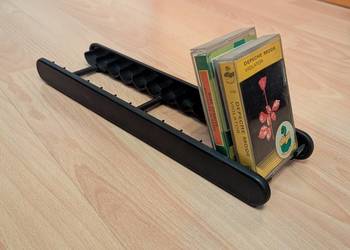 Stojak na 13 kaset magnetofonowych z tworzywa - lata 90