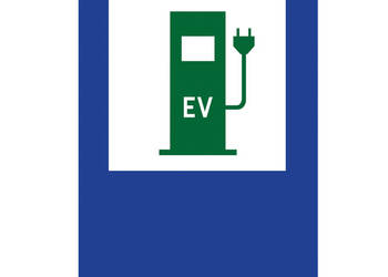 ZNAK D-23c PUNKT ŁADOWANIA EV PARKING