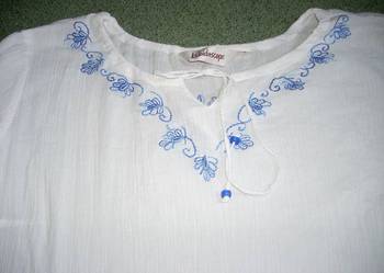 KALEIDOSCOPE bluzka koszula HAFT luźna 44 46 cotton