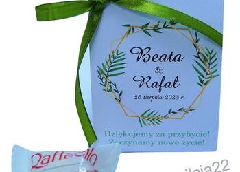 Raffaello - pudełeczko podziękowanie dla gości Ślub