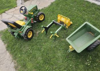 Rolly toyd traktor John Deere 7930 lyzka i przyczepa