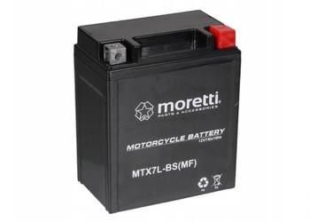 Akumulator Motocyklowy 7Ah Moretti MTX7L-BS 105A P+ Radomsko, Brzeźnicka 58