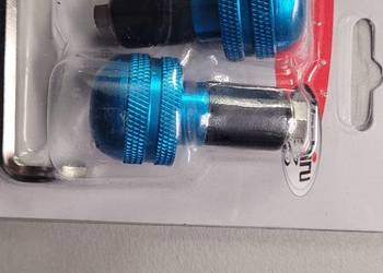 Ciężarki do kierownicy motocykla przekrój 18 mm, niebieskie
