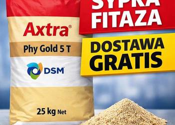 Axtra® Phy Gold 5 T 25 kg DRÓB TRZODA – sypka fitaza – dostawa gratis