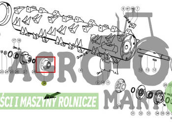 0003557020, 03557020, 3557020, 00 0355 702 ŁOŻYSKO Z OBUDOWĄ D35 KPL CLAAS