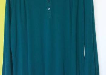 XXL Wygodna tunika morska zieleń maxi blue