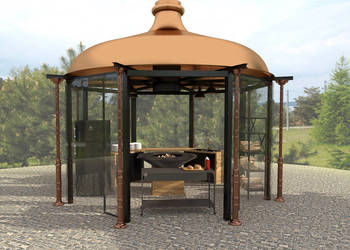 żeliwna zadaszenie podpora pergola altana H-2800mm ogrodowa