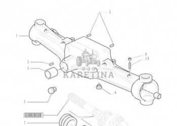 New Holland T6090 T6070 T7230 Pochwa mostu napedow 87633170