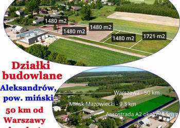 DZIAŁKI NA SPRZEDAŻ – Aleksandrów, gm. Jakubów (pow. miński)