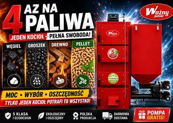 Kocioł piec c.o. 20kw do 200m2 pellet drewno groszek węgiel 4 certyfikaty