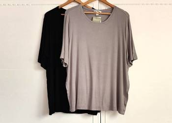 Zestaw 2 nowych koszulek H&M MAMA ciążowe i do karmienia XL Plus Size wisko