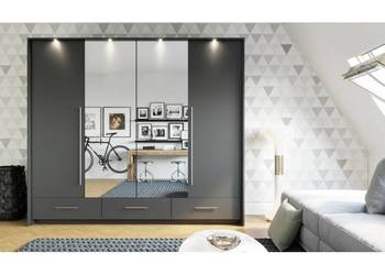 Szafa Toledo 255 cm biała lub grafitowa Darmowa dostawa.