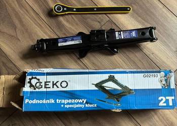 Trapezowy podnośnik samochodowy 2T + klucz wysyłka gratis
